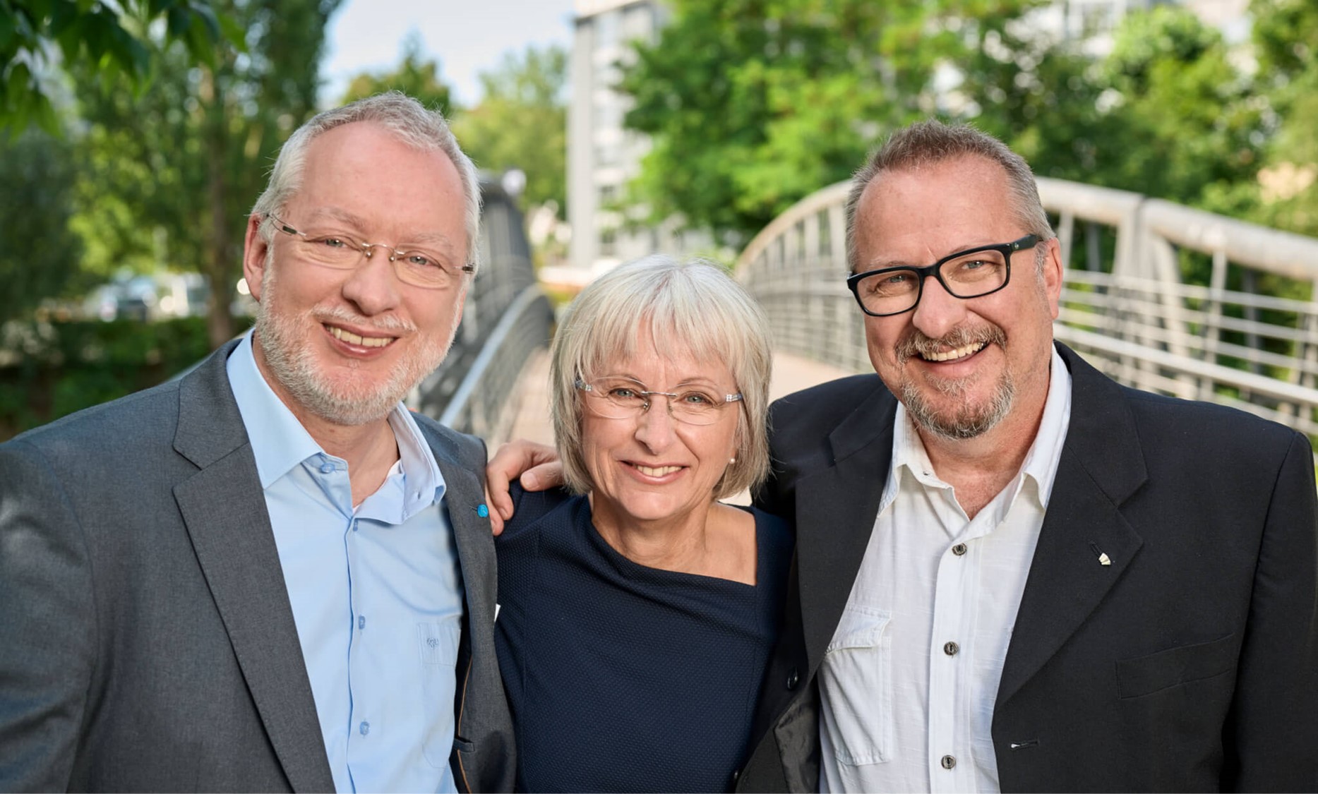 Die Gesellschafter Doris, Helmut und Karlheinz Rohrwild